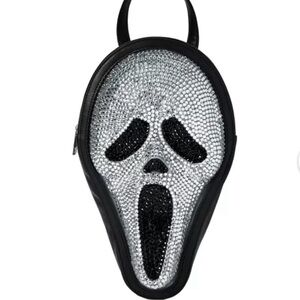 Spirit Silver and Black Rhinestone Backpack